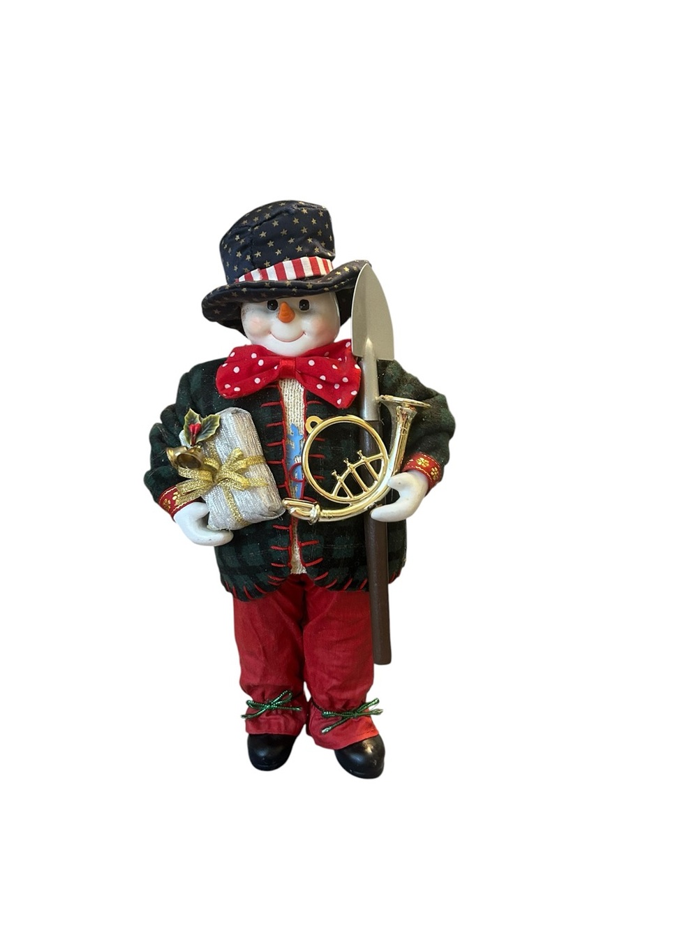 vintage Clothtique by Possible Dreams snowman figurine, 11”